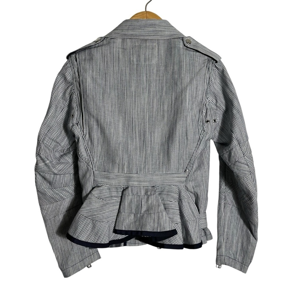 SACAI 2013 Runway Railroad Stripe Riders Motorcycle Jacket - Picture 4 of 16
